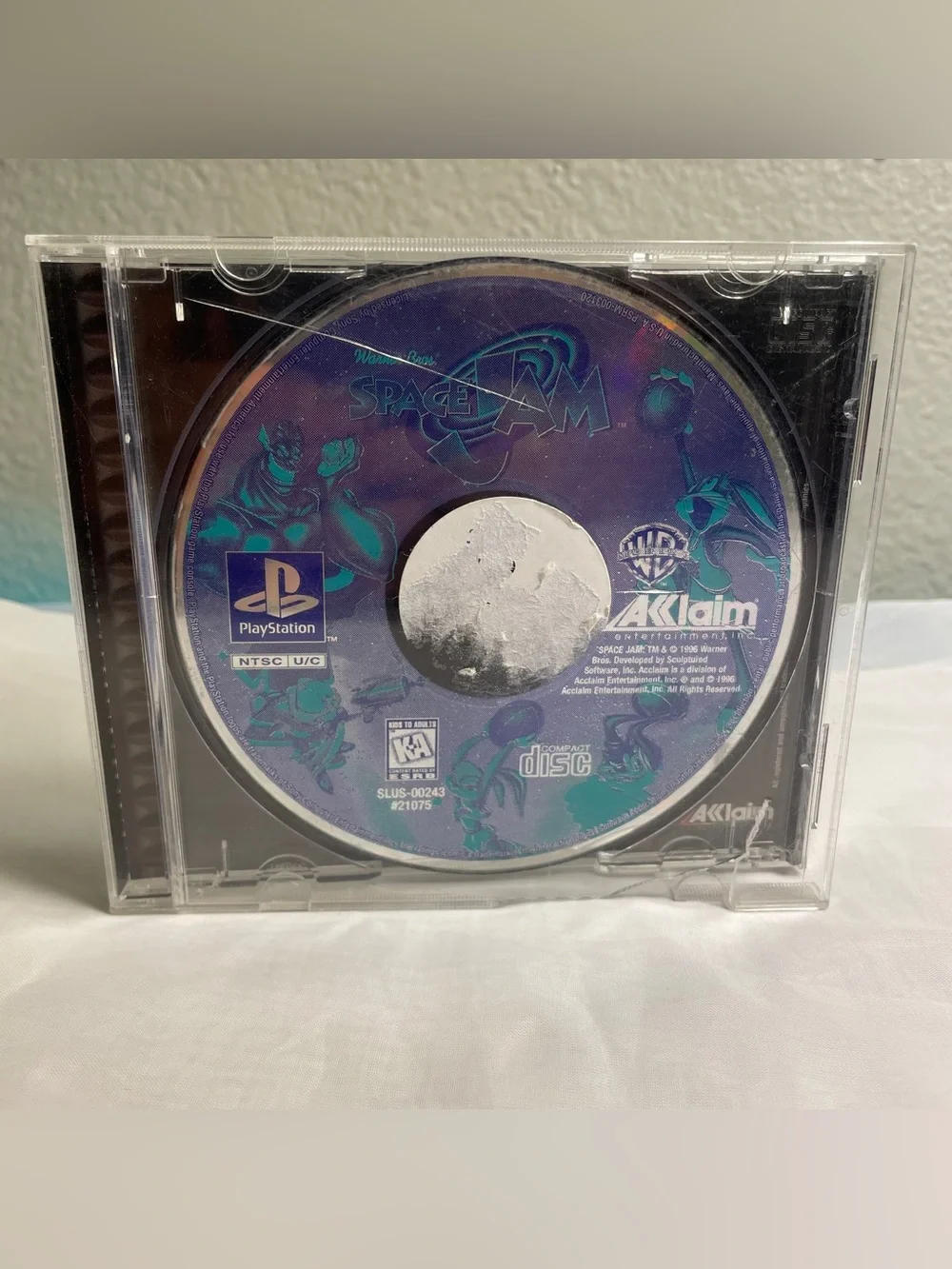 NO MANUAL Space Jam (Sony PlayStation 1, 1997) PS1 Tested & Works VideoGame